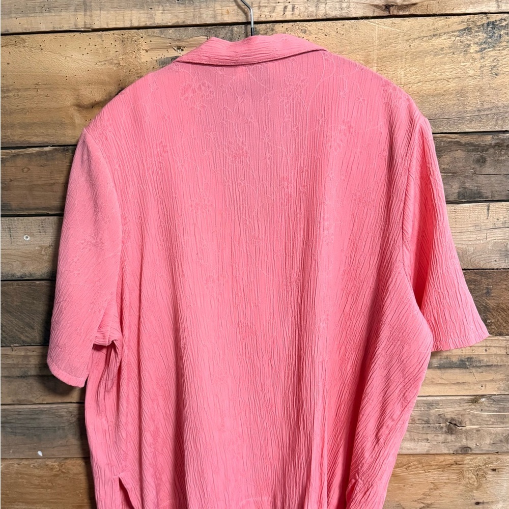 Studio 1940 Coral Textured Blouse - Picture 2 of 5